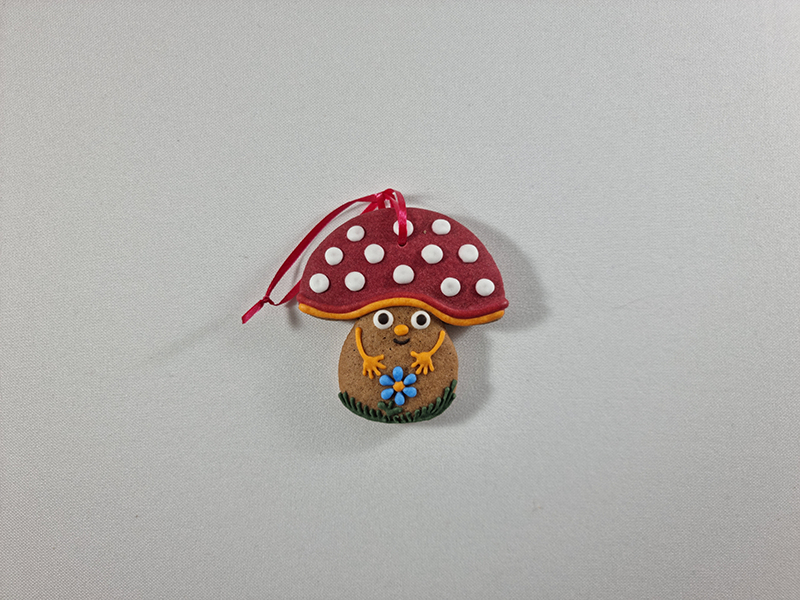 Csudaíz Gingerbread Mushroom Christmas Tree Ornament