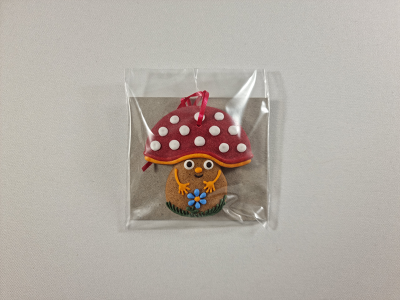 Csudaíz Gingerbread Mushroom Christmas Tree Ornament