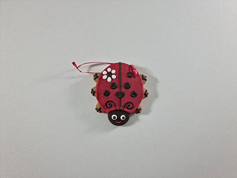 Csudaíz Gingerbread Ladybug Christmas Tree Ornament