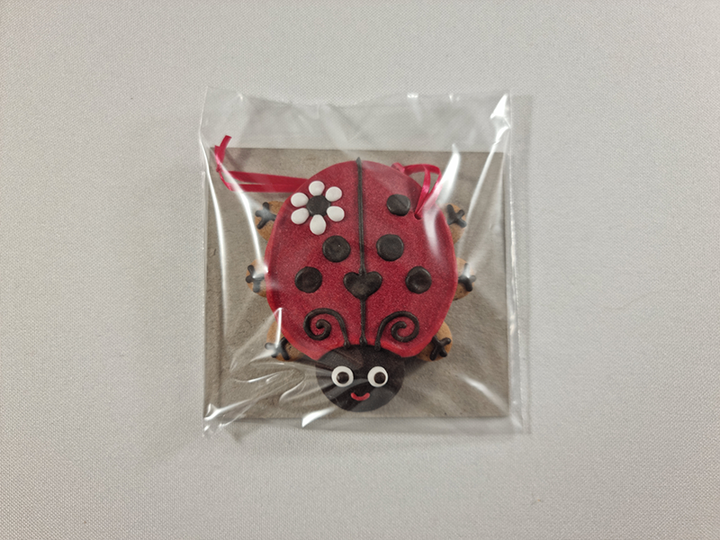Csudaíz Gingerbread Ladybug Christmas Tree Ornament